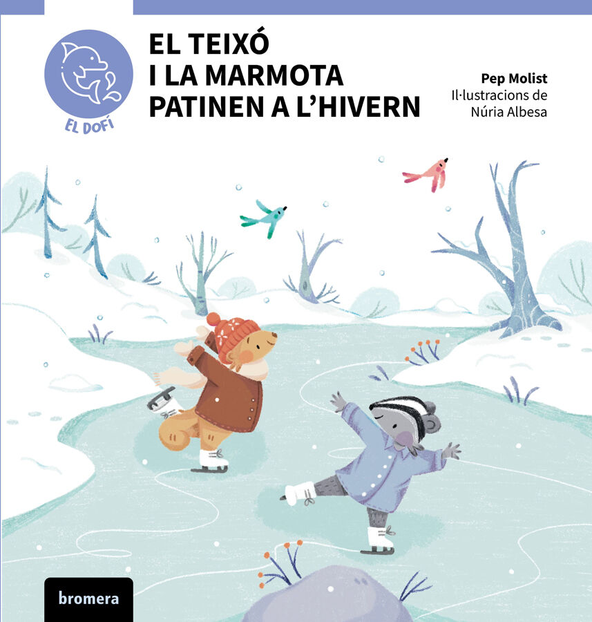El teix&oacute; i la marmota patinen a l'hivern