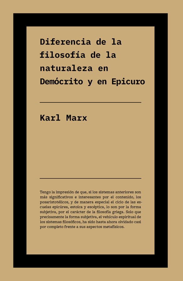 Diferencia entre la filosof&iacute;a de la naturaleza en Dem&oacute;crito y en Epicuro