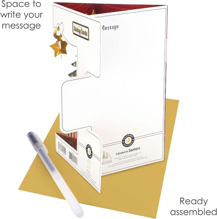 Postal Swing Navidad Árbol de Navidad