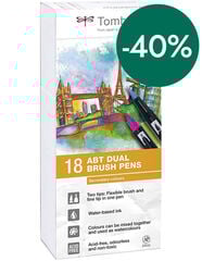 Rotuladores Tombow Dual Brush secundarios 18 colores