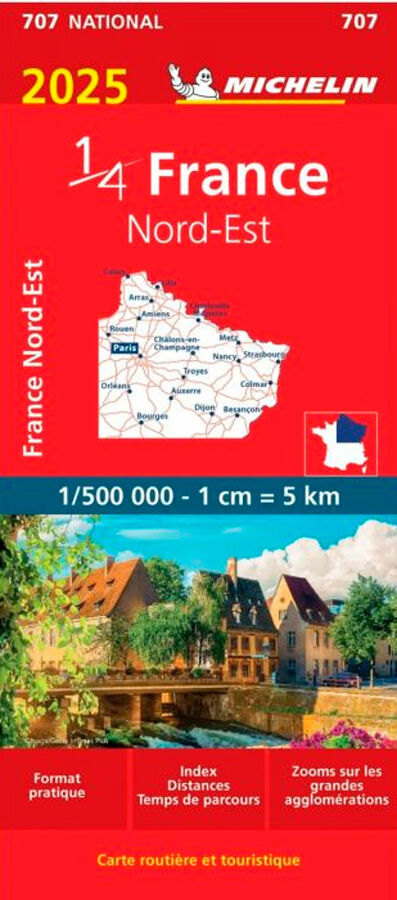 Mapa national France nord-est 2025