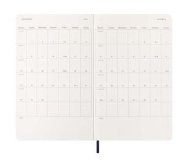 Agenda Moleskine 12 mesos setm/vista 2026 tapa tova L blau marí