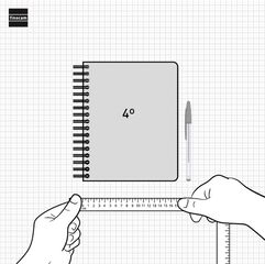 Agenda Finocam Tempus 1/4 día/pág cas 2025 negro