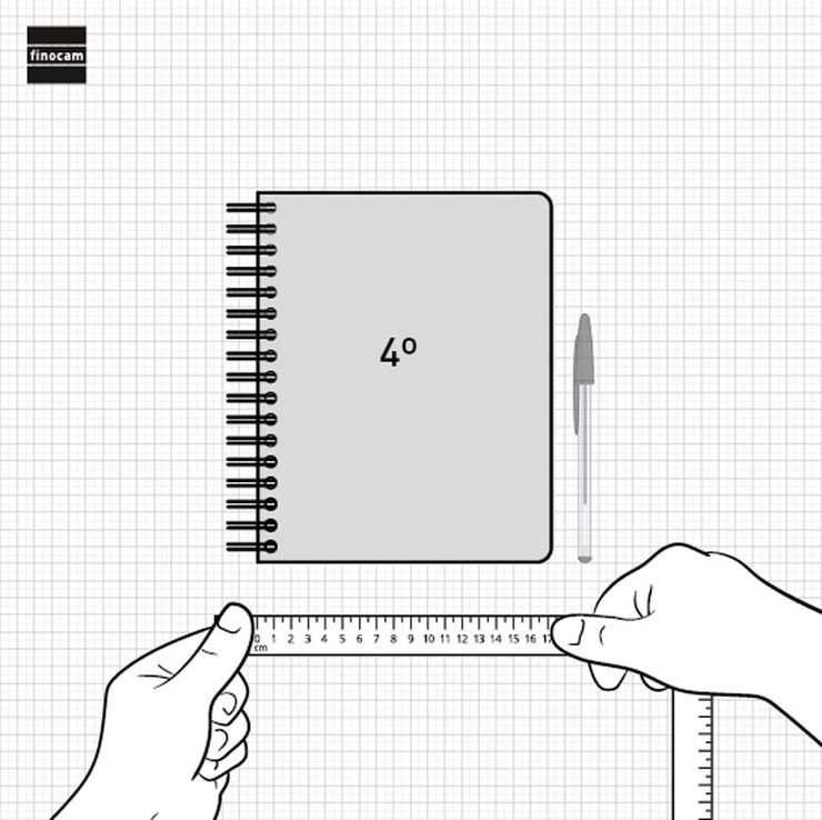 Agenda Finocam Tempus 1/4 día/pág cas 2025 negro