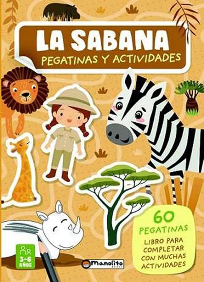 La sabana. Pegatinas y actividades