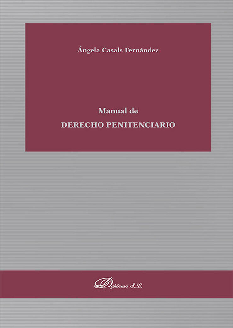 Manual de derecho penitenciario