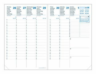 Agenda 16 mesos Quo Vadis Everest A6 setm/vista mult 2025-26 blau
