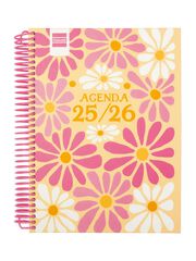Agenda Finocam escolar Diva 1/4 día/pág cat 2025-26 spring