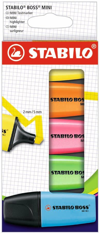 Marcadors fluorescentes Stabilo Boss Mini 5 colors