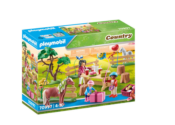 Playmobil Family Fun Festa d'aniversari a la granja de ponis 70997