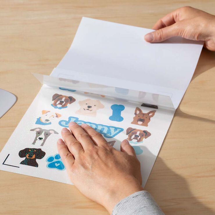 Sticker imprimible impermeable A4 blanc 6 fulls