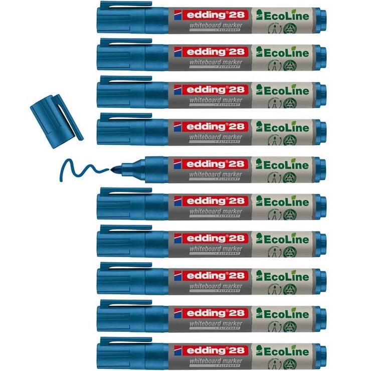 Retolador Pissarra blanca Edding Ecoline 28 blau