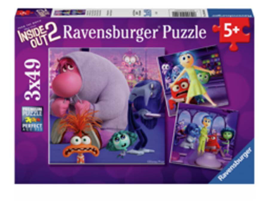 Puzle 3 x 49 piezas Inside Out