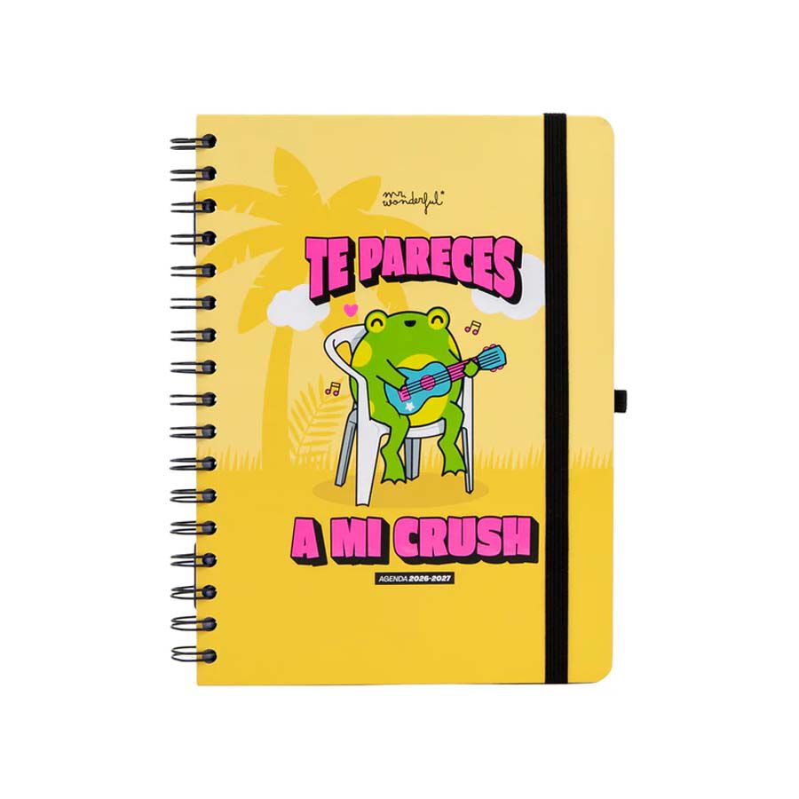 Agenda escolar Wonder setmanal castell&agrave; 2026-2027 - Te pareces a mi crush