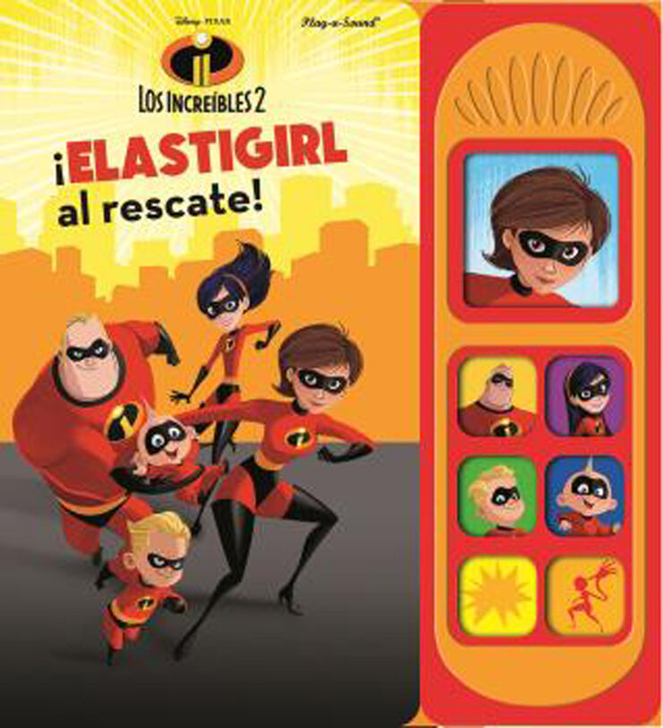 Libro musical 7 botones Los Increibles