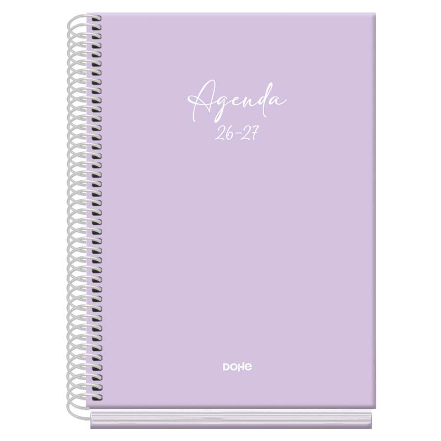 Agenda Escolar Dohe Espiral A5 sem/vista castellano 2026-2027 Serenity lila