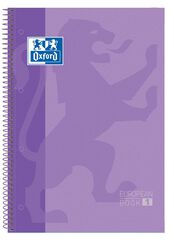 Notebook Oxford EuropeanBook 1 A4 80 fulls 5x5 lila