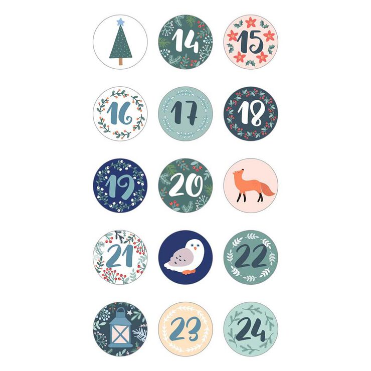 Stickers Calendari Advent Artemio