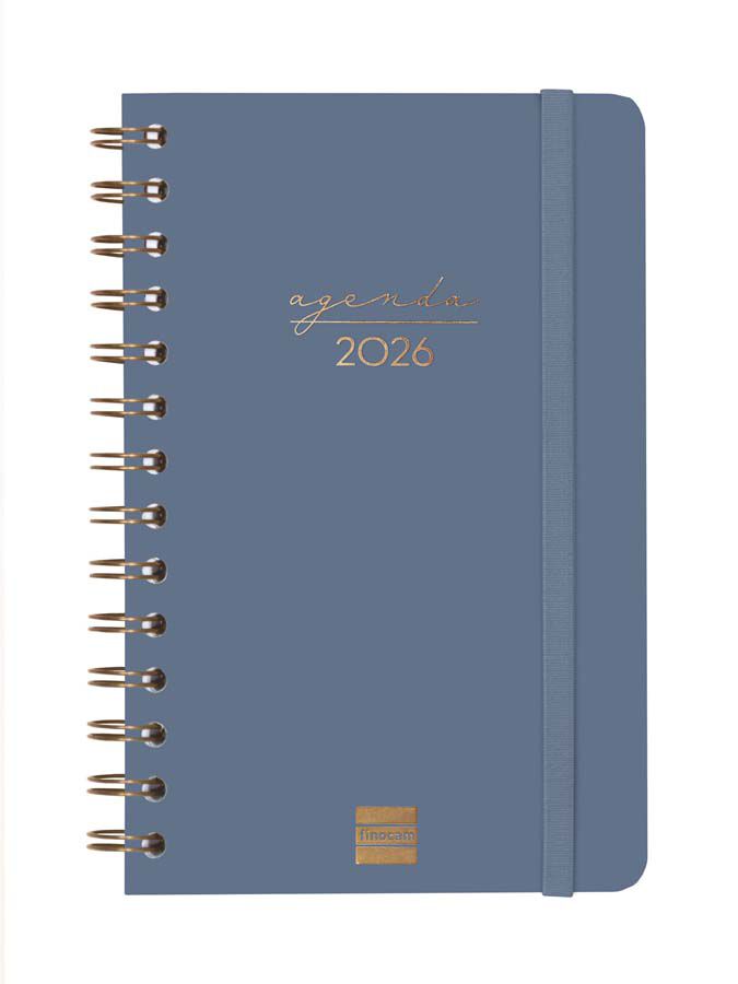 Agenda Finocam Alma E5 setm/vista horitzontal cat 2026 blau