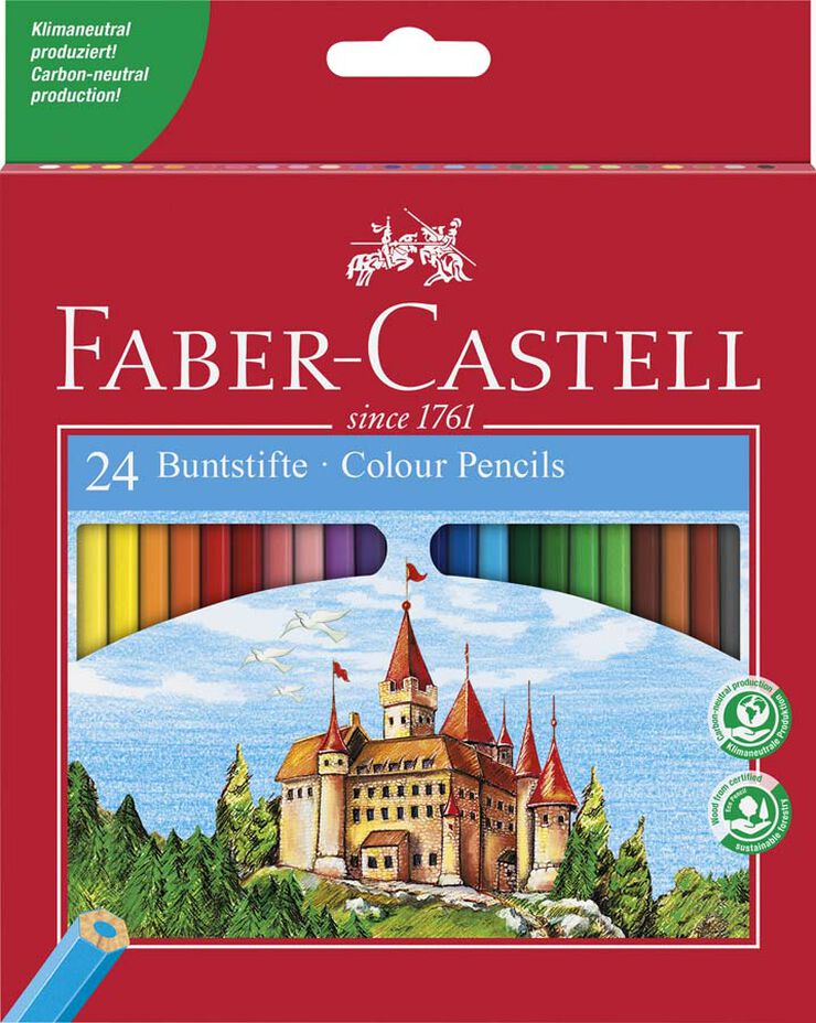 Lápices de colores Faber-Castell Ecologic 24 colores