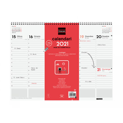 Calendario Vade Espiral SV 42x31 2021 Catalán Calendario Vade Espiral SV 42x31 2021 Catalán