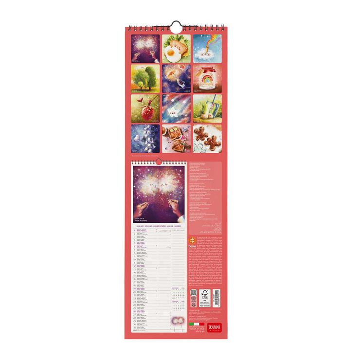 Calendario Pared Legami m/vista 2025 Good Vibes