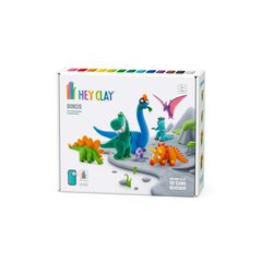 Hey Clay Set Dinosaures 15 pots