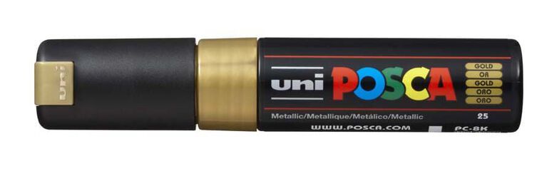 Retolador Posca PC-8K 8mm or metall