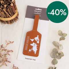 Etiqueta equipaje Miss Wood Vacavaliente marrón