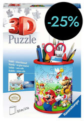 Puzle Portalápices 57 piezas Súper Mario 3D