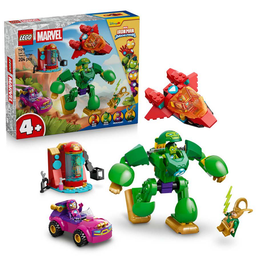 LEGO&reg; Disney Junior Marvel Loki vs. Team Iron Man 11211