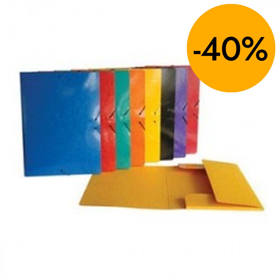 Carpeta gomas y solapas Senfort A4 surtido