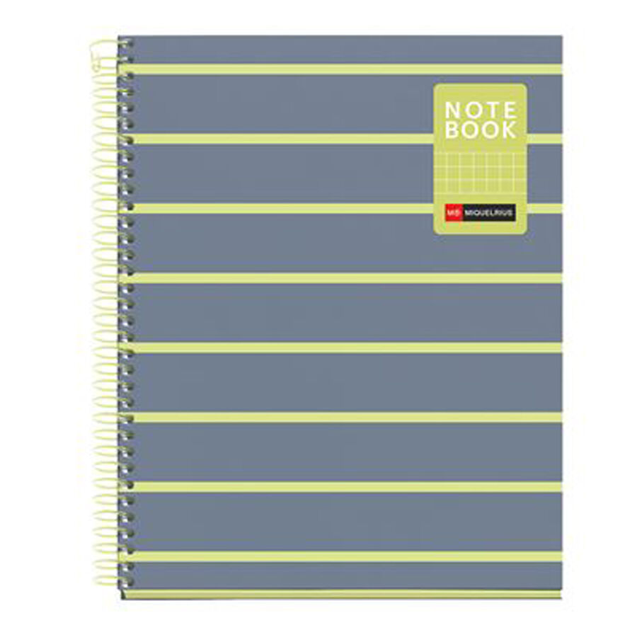 Cuaderno A5 Tapa Extradura 80 Hojas Cuadr&iacute;cula 5 &times; 5 Between Lines Lim&oacute;n