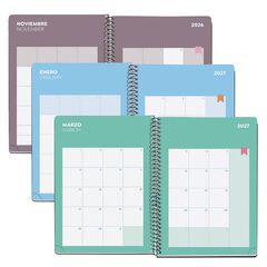 Agenda Escolar Miquel Rius Espiral Plus set/vista multiling&uuml;e 2026-2027 Summery