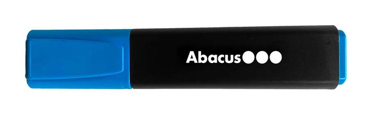 Marcador fluorescente Abacus azul