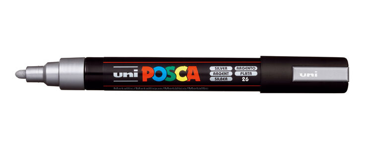 Retolador Posca PC-5M 1,8-2,5mm plata Retolador Posca PC-5M 1,8-2,5mm plata