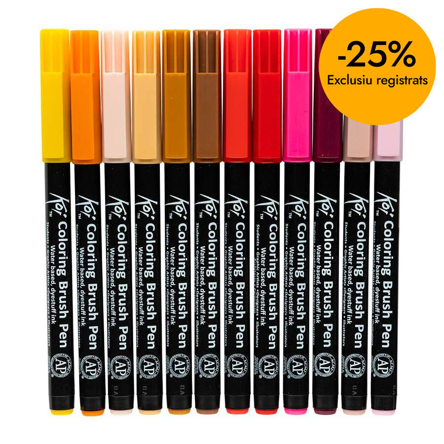 Rotuladores Brush Koi 24 colores