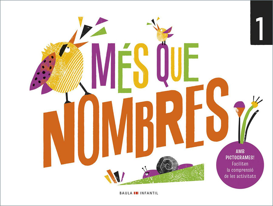 Quadern M&eacute;s que nombres 1 Infantil