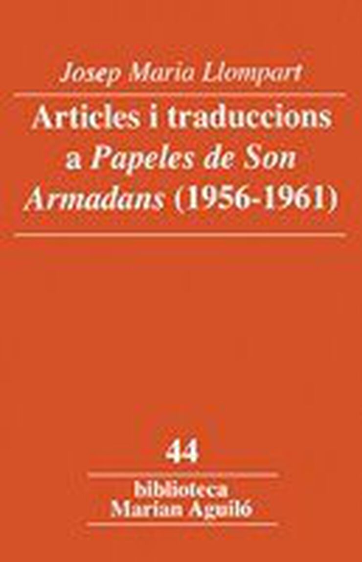 Articles i traduccions a Papeles de Son Armadans (1956-1961)
