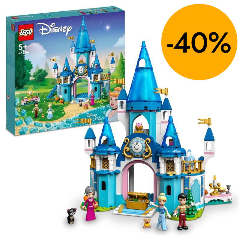 LEGO&reg; Disney Princess Castillo de Cenicienta y el Pr&iacute;ncipe 43206