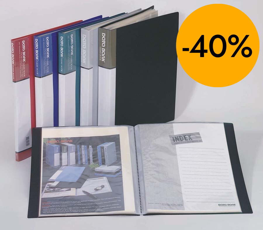 Carpeta 40 fundes A4 Data Bank negre