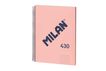 Notebook 1 A4 80f 95g quadrícula 5X5 Milan 1918 rosa