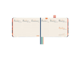 Agenda Finocam Design Semana Vista Vertical 2027 Catal&aacute;n Flora