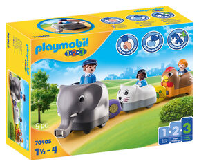 Playmobil 1.2.3 Mi Tren de Animales 70405