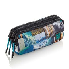 Estuche triple reciclado Miquelrius Surfin