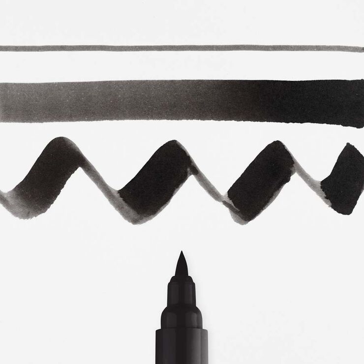 Rotulador Ecoline Brush Pen negro 700