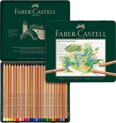 Lápiz Faber-Castell pastel 24 colores estuche metal