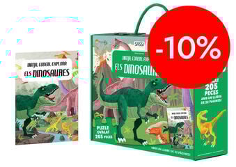 Puzle y libro 205 piezas Els Dinosaures
