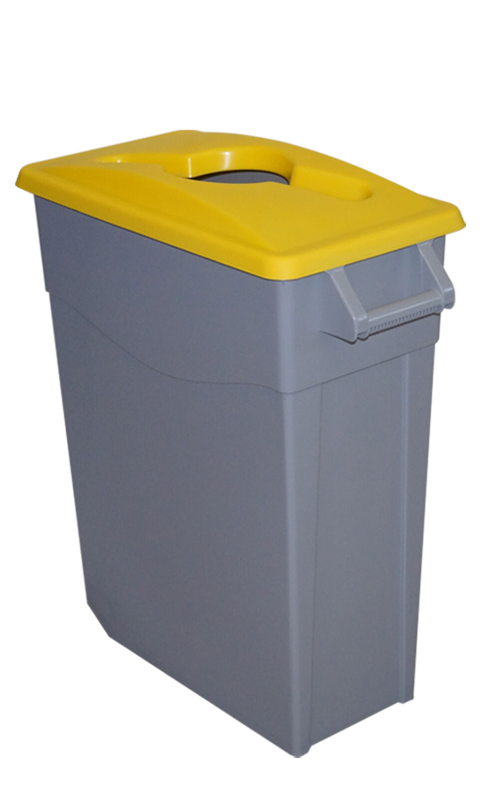 Contenedor Denox Reciclo 65l Tapa abierta amarillo