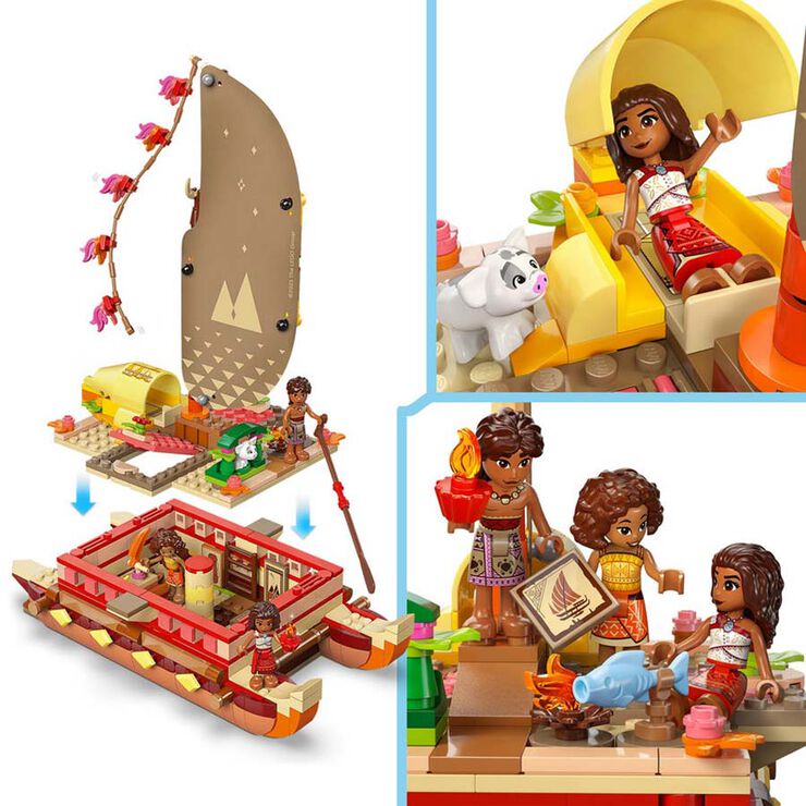 LEGO® Disney Princess Canoa de Aventuras de Vaiana 43270